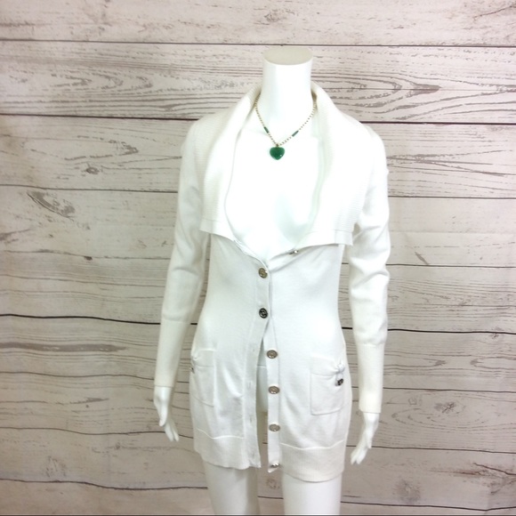 White House Black Market Sweaters - White House Black Market midi button up cardigan